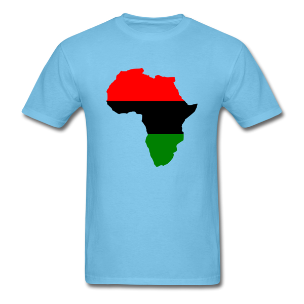 Africa Map - aquatic blue