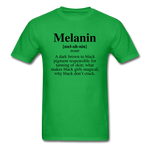 MELANIN DEFINITION - bright green