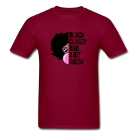 Black Classy - burgundy