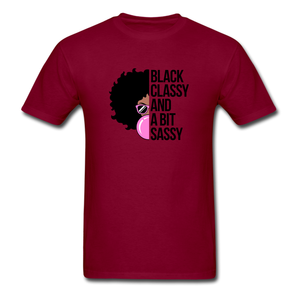 Black Classy - burgundy