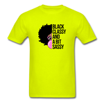 Black Classy - safety green