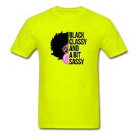 Black Classy - safety green