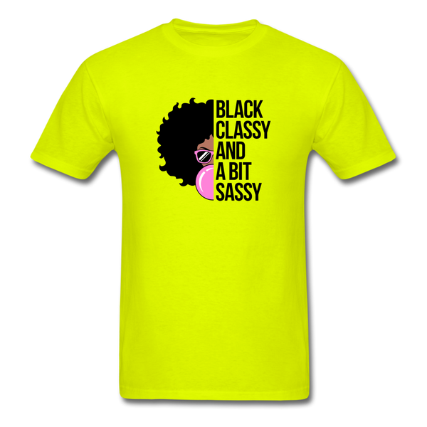 Black Classy - safety green