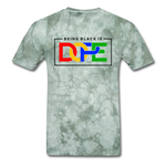 Being Black Is Dope - military green tie dye
