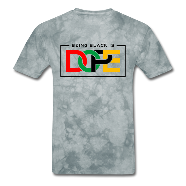 Being Black Is Dope - grey tie dye