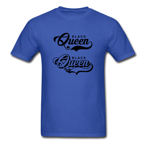 Black Queen - royal blue