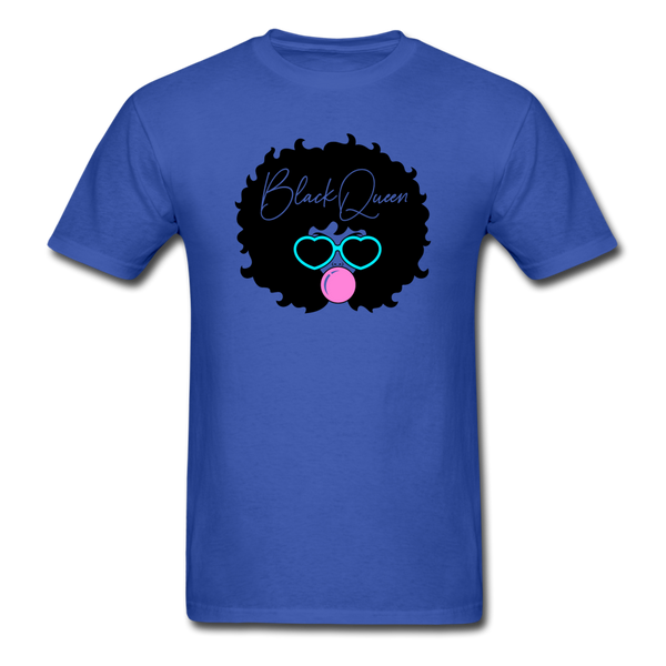 Black Queen - royal blue