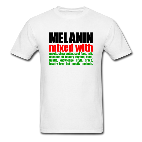 MELANIN MIXED WITH MELANIN - white