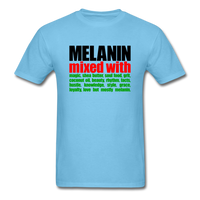 MELANIN MIXED WITH MELANIN - aquatic blue