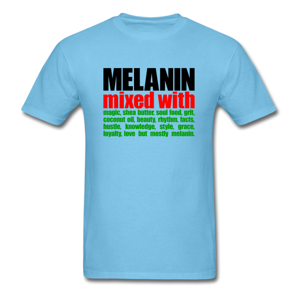 MELANIN MIXED WITH MELANIN - aquatic blue