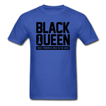 Black Queen - royal blue