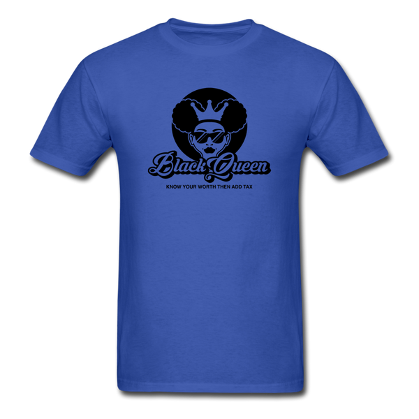 Black Queen - royal blue