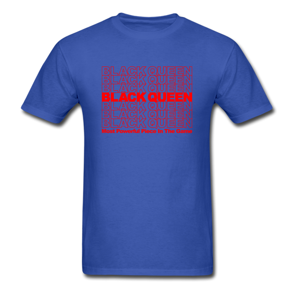 Black Queen - royal blue