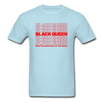 Black Queen - powder blue