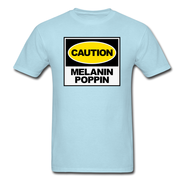 Caution - powder blue
