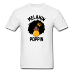 MELANIN POPPIN AFRO GIRL - white