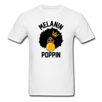 MELANIN POPPIN AFRO GIRL - white