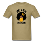 MELANIN POPPIN AFRO GIRL - khaki
