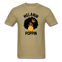 MELANIN POPPIN AFRO GIRL - khaki