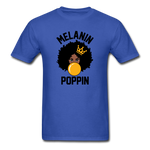 MELANIN POPPIN AFRO GIRL - royal blue