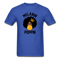 MELANIN POPPIN AFRO GIRL - royal blue