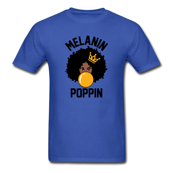 MELANIN POPPIN AFRO GIRL - royal blue