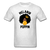 MELANIN POPPIN AFRO GIRL - light heather gray