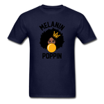 MELANIN POPPIN AFRO GIRL - navy
