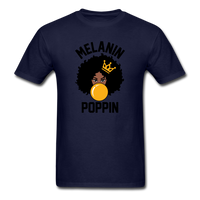MELANIN POPPIN AFRO GIRL - navy