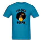 MELANIN POPPIN AFRO GIRL - turquoise