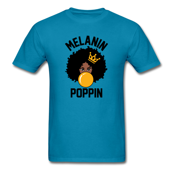 MELANIN POPPIN AFRO GIRL - turquoise
