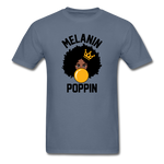 MELANIN POPPIN AFRO GIRL - denim