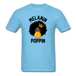 MELANIN POPPIN AFRO GIRL - aquatic blue