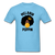 MELANIN POPPIN AFRO GIRL - aquatic blue