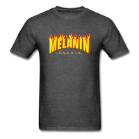 MELANIN POPPIN FIRE - heather black