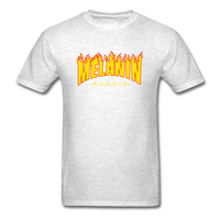 MELANIN POPPIN FIRE - light heather gray