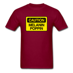 Caution - burgundy