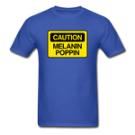 Caution - royal blue