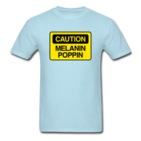 Caution - powder blue