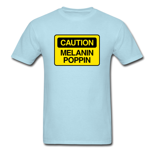 Caution - powder blue