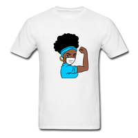 NURSE AFRO WOMAN - white