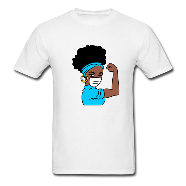 NURSE AFRO WOMAN - white