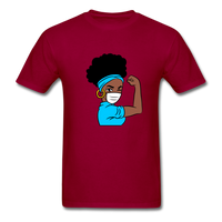NURSE AFRO WOMAN - dark red