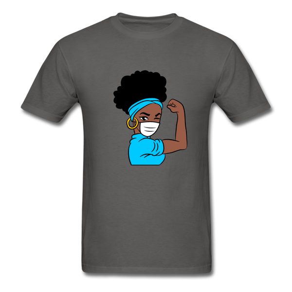 NURSE AFRO WOMAN - charcoal