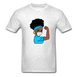 NURSE AFRO WOMAN - light heather gray