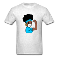 NURSE AFRO WOMAN - light heather gray