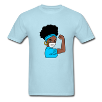 NURSE AFRO WOMAN - powder blue