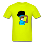 NURSE AFRO WOMAN - safety green