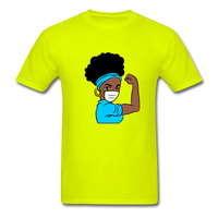 NURSE AFRO WOMAN - safety green