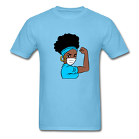 NURSE AFRO WOMAN - aquatic blue